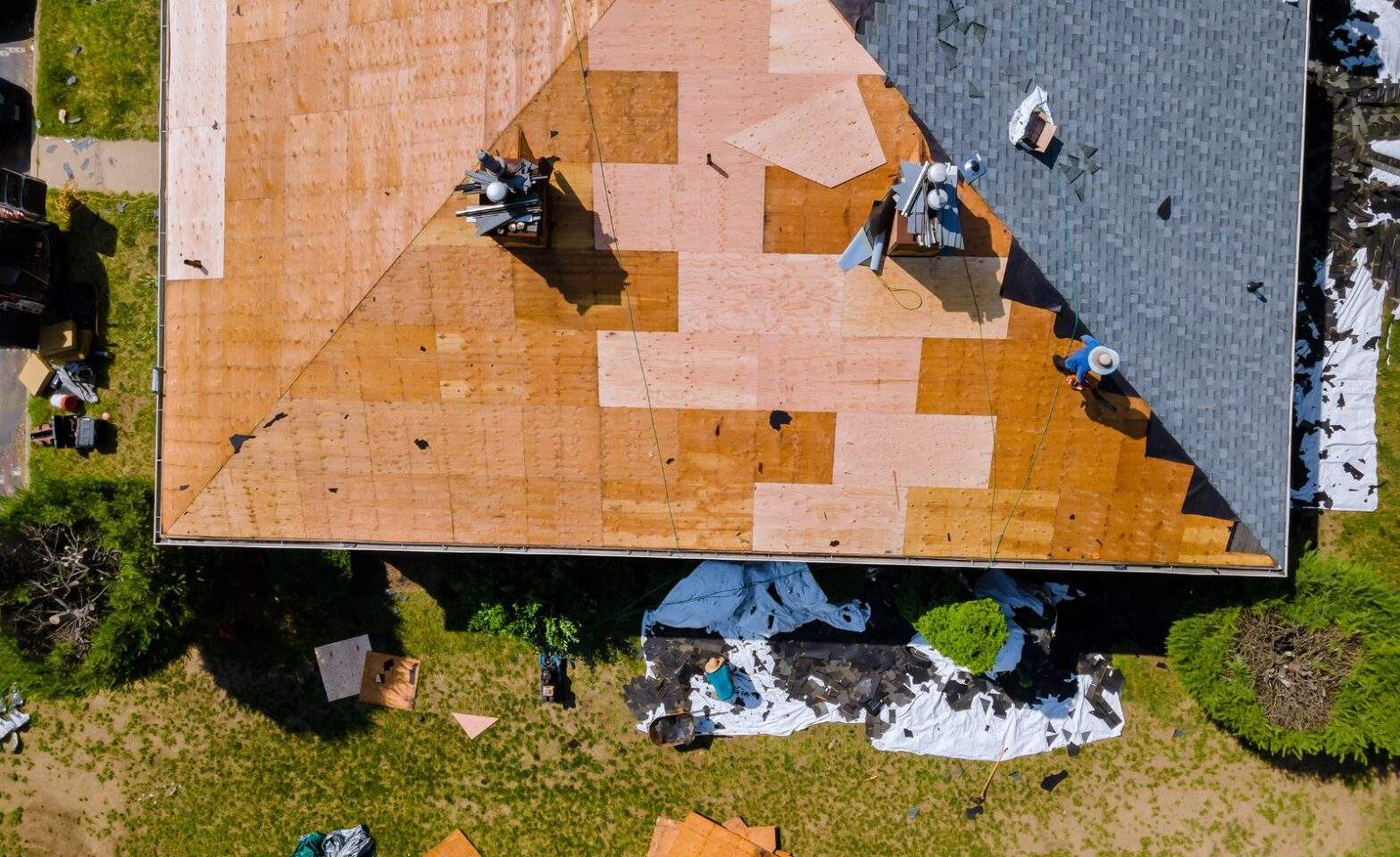 Featured image for post: Should I Stay Home During Roof Replacement? Roof Replacement Process